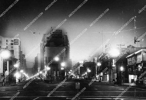 historic Los Angeles 1957 aerial view Spring & Main at 9th 6851-031