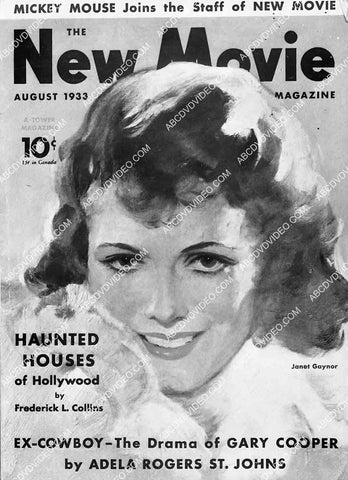 Janet Gaynor The New Movie magazine cover 6861-010