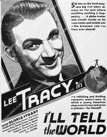 ad slick Lee Tracy film I'll Tell the World 6877-018