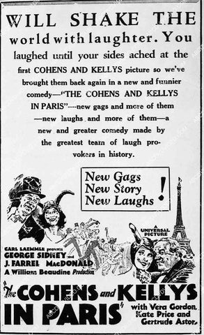 ad slick film The Cohens and Kellys in Paris 6877-021