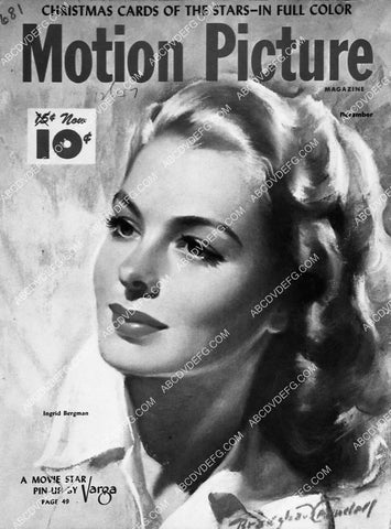 Ingrid Bergman Motion Picture Magazine cover 6886-23