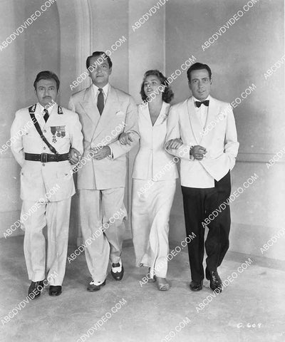 Claude Rains, Paul Henreid, Ingrid Bergman, Humphrey Bogart portrait film Casablanca 6943-028