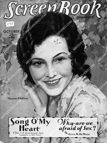 Maureen O'Sullivan Screen Book magazine cover 7022-007