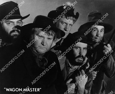 Harry Carey Jr and cast film Wagon Master 7388-30