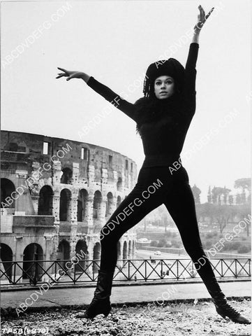 Fran Jeffries striking a pose by the Roman Colliseum 7529-34