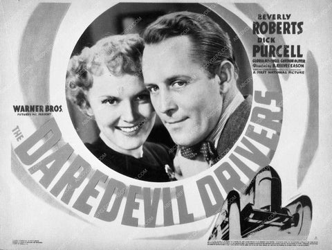 Beverly Roberts Dick Purcell film The Daredevil Drivers 7763-33