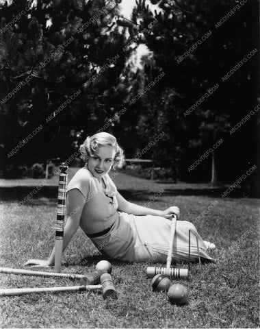 Madge Evans enjoys croquet in the great outdoors 7855-27