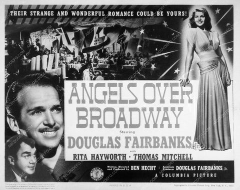 Douglas Fairbanks Jr. Rita Hayworth film Angels Over Broadway 7972-18