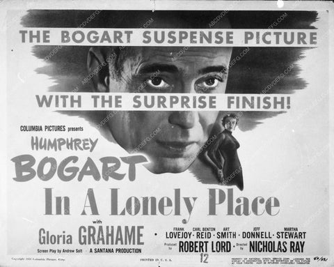 ad slick Humphrey Bogart In A Lonely Place 8129-16