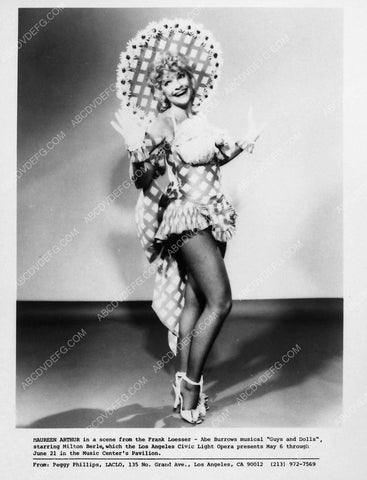 Maureen Arthur as chorus girl live stage play Guys and Dolls 8148-18