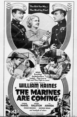ad slick William Haines Conrad Nagel The Marines Are Coming 8173-26