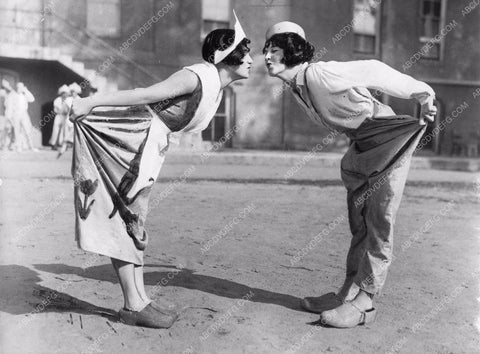 Pauline Hazzard Victoria Sanderson do Dutch dance at USC 81bx01-059