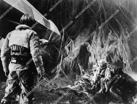Mark Hamill and Yoda film The Empire Strikes Back 8201-34