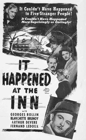 ad slick Georges Rollin film It Happened at the Inn 8240-22