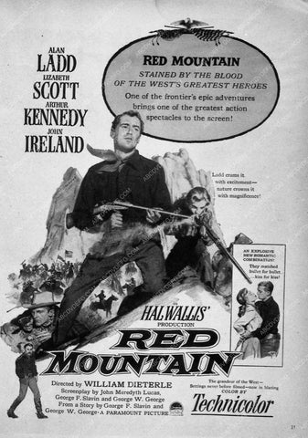 ad slick Alan Ladd Red Mountain 8502-01