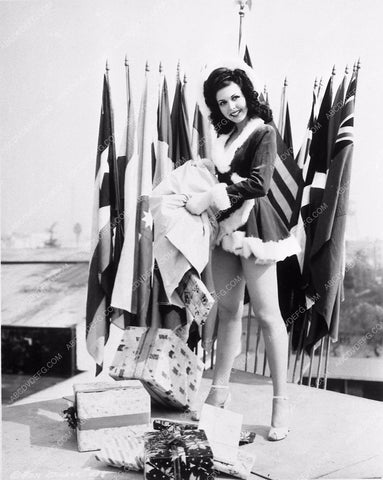 Ann Miller sexy in santa suit pinup 8641-25