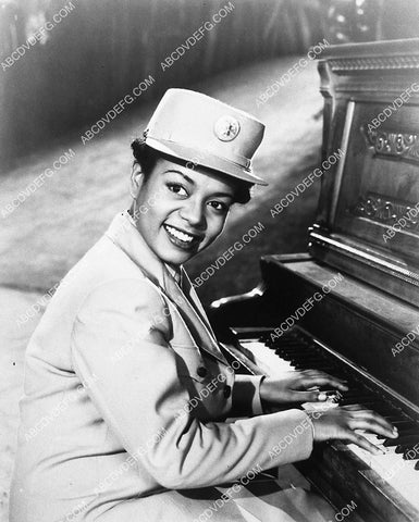 jazz pianist and singer beautiful Hazel Scott sitting at the piano 8668-09