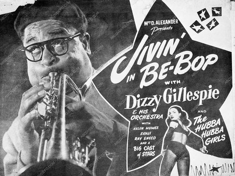 ad slick Dizzy Gillespie Jivin' Be-Bop 8761-01