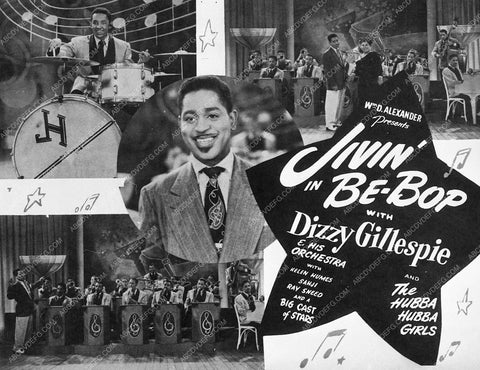 ad slick Dizzy Gillespie Jivin' Be-Bop 8761-02