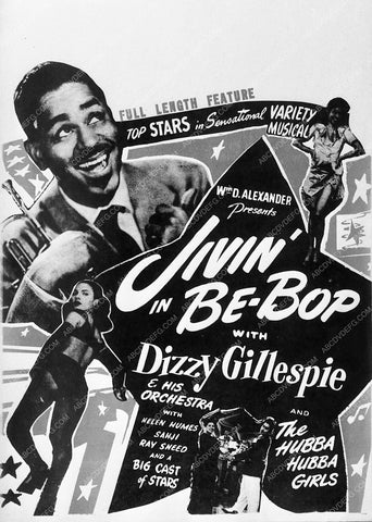 ad slick Dizzy Gillespie Jivin' Be-Bop 8761-03