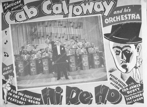 ad slick Cab Calloway Hi-De-Ho 8761-18