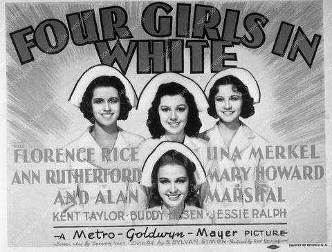 ad slick Ann Rutherford Four Girls In White 8823-10