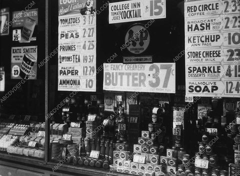 news photo store front products butter cheese peas soap etc 8856-25