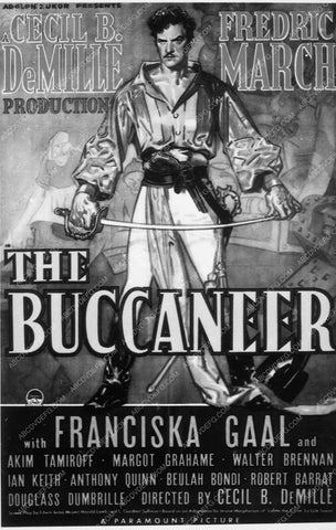 ad slick Fredric March The Buccaneer 8911-01