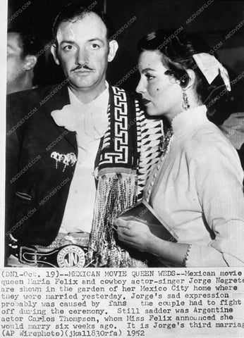 news photo Maria Felix Jorge Negrete marriage 8995-07