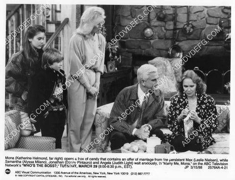 Alyssa Milano Judith Light Leslie Nielsen Katherine Helmond TV Who's the Boss 8B11-067