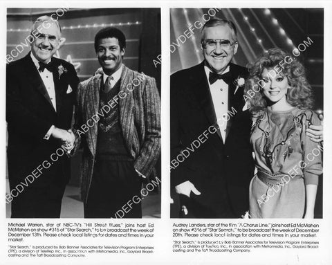 Ed McMahon Michael Warren Audrey Landers TV talent show Star Search 8B11-140