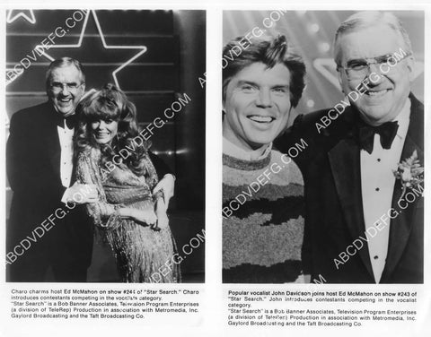Ed McMahon Charo John Davidson TV talent show Star Search 8B11-148