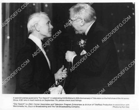 Johnny Carson helps Ed McMahon TV talent show Star Search 8B11-150