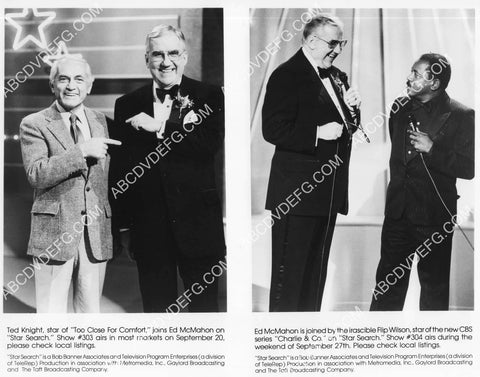 Ed McMahon Ted Knight Flip Wilson TV talent show Star Search 8B11-152