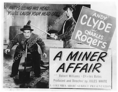 Andy Clyde Charles Rogers short subject film A Miner Affair 8B11-271