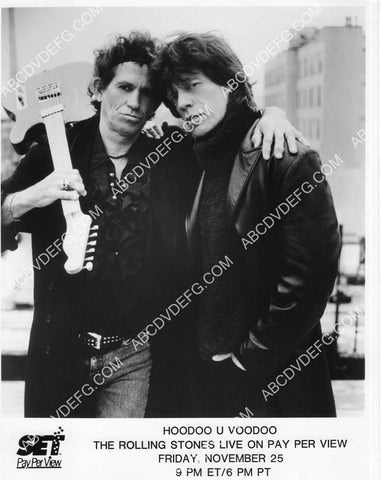 Mick Jagger Keith Richards Charlie Watts Ronnie Wood Rolling Stones TV pay per view 8B11-426