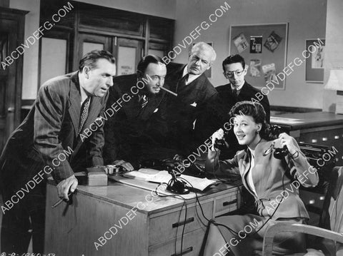 Joan Davis taking telephone calls film Kansas City Kitty 8B11-442