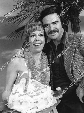 Burt Reynolds blows out birthday cake TV The Carol Burnett Show 8B11-558