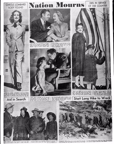 nation mourns on news Carole Lombard tragedy 8b03-542