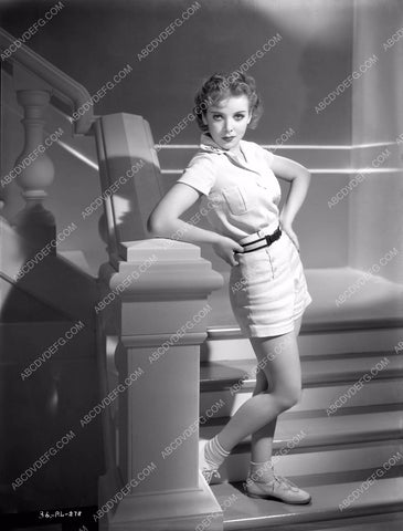 cute Ida Lupino in shorts ready for tennis film One Rainy Afternoon 8b4-353
