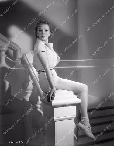 cute Ida Lupino in shorts ready for tennis film One Rainy Afternoon 8b4-358