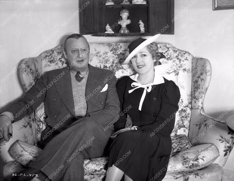 Jesse Lasky Mary Pickford on set film One Rainy Afternoon 8b4-387