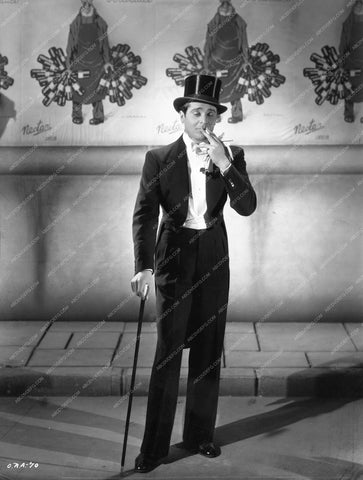 Francis Lederer in top hat and tails film One Rainy Afternoon 8b4-465