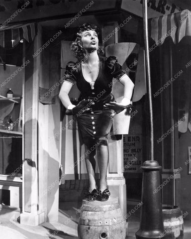 Martha Raye dancing on a pickle barrel 8b4-572