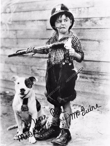 Mickey Rooney and pitbull dog Mickey McGuire short subjects 8b4-673