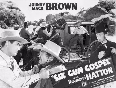 Johnny Mack Brown Raymond Hatton film Six Gun Gospel 8b5-001