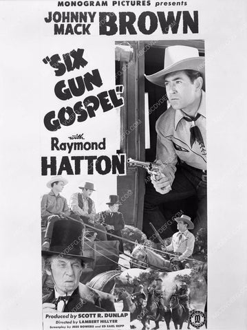 Johnny Mack Brown Raymond Hatton film Six Gun Gospel 8b5-004