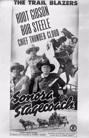 Hoot Gibson Bob Steele Chief Thundercloud film Sonora Stagecoach 8b5-053