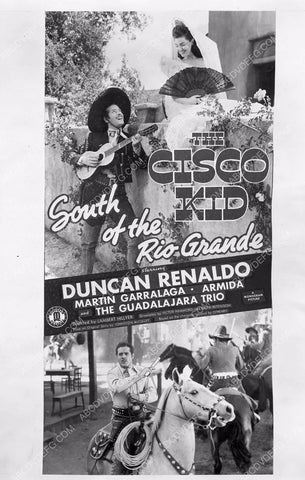 Duncan Renaldo Armida Cisco Kid film South of the Rio Grande 8b5-063