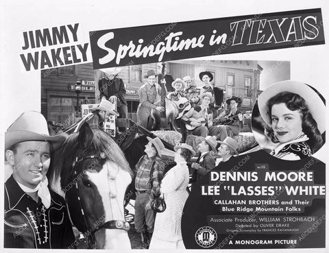 Jimmy Wakely Lee Lasses White film Springtime in Texas 8b5-095